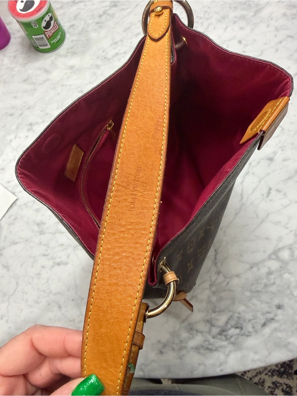 Louis Vuitton Brown Monogram Hobo Bag - Picture 3 of 8